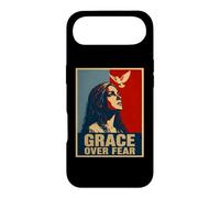 La grâce surmonte la Peur, la Foi chrétienne, la Colombe Coque pour iPhone Air