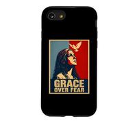 La grâce surmonte la Peur, la Foi chrétienne, la Colombe Coque pour iPhone SE (2020) / 7/8