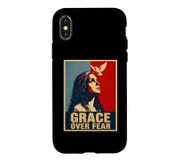 La grâce surmonte la Peur, la Foi chrétienne, la Colombe Coque pour iPhone X/XS