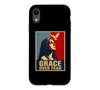 La grâce surmonte la Peur, la Foi chrétienne, la Colombe Coque pour iPhone XR