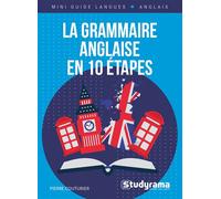 La grammaire anglaise en 10 étapes - Pierre Couturier - Studyrama Eds - broché - Méthode de langue
