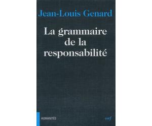 La grammaire de la responsabilité - Jean-Louis Genard - Cerf - broché - Livre