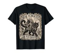 La Grand-Mère Amusante Est Arrivée avec Son Chat T-Shirt Graphique avec Valeur