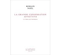 La Grande Conspiration affective Un thriller théorique - Romain Noël - Seuil - broché - Etude