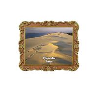 La Grande Dune du Pilat Pyla-sur-Mer France Aimant de Réfrigérateur 3D Souvenir de Voyage Décoration de Réfrigérateur Autocollant Magnétique