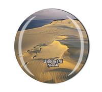 La Grande Dune du Pilat Pyla-sur-Mer France Aimant de réfrigérateur en cristal souvenir souvenir collection cadeau