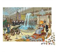 La Grande Exposition Crystal Palace Puzzle en Bois Imperméable DIY Puzzles De 1000 Pièces pour Adultes Cadeaux Impossible De Décoration pour La Maison