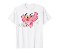 La grande face de la panthère rose à motif floral T-Shirt