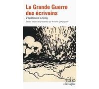 La Grande Guerre des écrivains: D'Apollinaire à Zweig