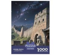 La Grande Muraille Puzzle Adulte 1000 Pièces Bâtiment Landmark Puzzle pour Toute La Famille Défi Jouet Difficile Cadeau Unique Décoration Intérieure 70x50cm/1000pcs
