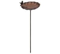 La Grande Prairie Bain Oiseaux en Fonte Coquille 105 x 27 cm