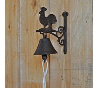 La Grande Prairie Cloche Carillon Fonte Coq 19x10x17cm