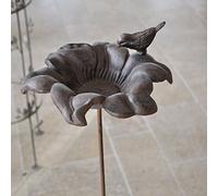 La Grande Prairie Mangeoire à Oiseaux en Fonte Fleur 24 x 100 cm