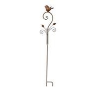 La Grande Prairie Pluviomètre Oiseau Fer 16x7x101cm