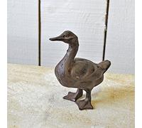 La Grande Prairie Statuette déco Canard Fonte 18x7cm