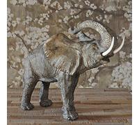 La Grande Prairie Statuette éléphant Gris résiné 38x20x30cm
