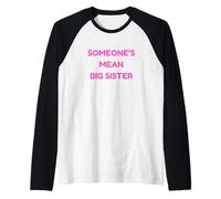 La Grande sœur méchante de Quelqu'un est drôle Manche Raglan