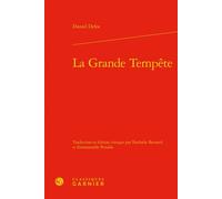 La Grande Tempête - Daniel Defoe - Classiques Garnier - relié - Roman