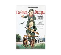 La Grande Vadrouille 1966 Affiche de film Comédie de Guerre 7 toiles Décoration murale Impression peintures pour salon chambre à coucher Décoration sans cadre 50 × 75 cm