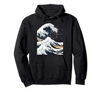 La grande vague au large de Kanagawa Hokusai Art japonais Sweat à Capuche