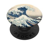 La Grande Vague de Kanagawa par Katsushika Hokusai (1831) PopSockets PopGrip Adhésif