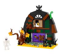 LEGO La Grange d’Halloween - Jouet de Construction avec Squelette & Accessoires Terrifiants Dont Chauve-Souris & Lampes - Décoration Halloween - Cadeau Original pour Garçon ou dès Fille 8 Ans 40721