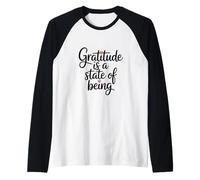 La Gratitude est Un état d’être Manche Raglan