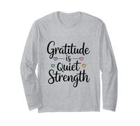 La Gratitude est Une Force silencieuse Manche Longue