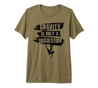 La gravité n'est qu'une Suggestion Boulderer T-Shirt Haut de Gamme