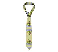 La grenouille drôle faisant du yoga Cravate de costume pour hommes Tissu en soie Doux et confortable Ne se décolore pas Cadeau de vacances dimensionnel et élé durable adapté aux hommes d'affaires