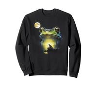 La Grenouille pleure la Lune Illustration naturaliste Sweatshirt