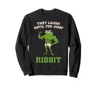 La Grenouille qu'ils rient jusqu'à ce Que Vous sautez, côtelez Sweatshirt