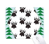 la griffe animale, protect des animaux, silhouette simple dessin tapis de souris green pine tree tapis en caoutchouc