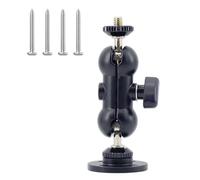 La griffe pivote à rotule, se détache rapidement, support de serrage, support de trépied portable, clip à vis, raccord d'accessoires d'appareil photo, support de trépied de voyage