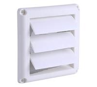 La grille en plastique d'évent de gril couvrent le gril de ventilation de conduit de mur de 3 ailerons Conduit Blanc De Grilles De Mur De Couverture De Ventilation De Gril D'Aération Bla(15*15cm)