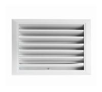 La grille fixe en alliage d'aluminium, imperméable et respirante, noire et blanche, de 600 mm x 300 mm, avec filet anti-mouches et couvercle de circulation d'air, convient aux environnements difficile