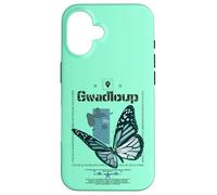 La Guadeloupe ou Gwadloup, Gwada l'île Papillon 971 Coque pour iPhone 16
