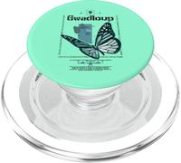 La Guadeloupe ou Gwadloup, Gwada l'île Papillon 971 PopSockets PopGrip pour MagSafe