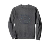 La guérison n'est Pas linéaire : Un Voyage Papillon inspirant Sweatshirt, Unisexe pour Adultes, Chiné Foncé, S