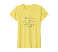 La guérison n'est Pas linéaire : Un Voyage Papillon inspirant T-Shirt, Femme, Citron, S