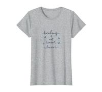 La guérison n'est Pas linéaire : Un Voyage Papillon inspirant T-Shirt, Femme, Gris Chiné, S