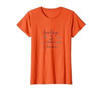 La guérison n'est Pas linéaire : Un Voyage Papillon inspirant T-Shirt, Femme, Orange, S