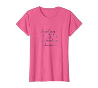 La guérison n'est Pas linéaire : Un Voyage Papillon inspirant T-Shirt, Femme, Rose chiné, S