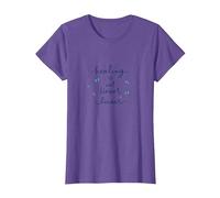 La guérison n'est Pas linéaire : Un Voyage Papillon inspirant T-Shirt, Femme, Violet Chiné, S
