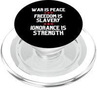 La Guerre C'est la Paix La liberté est l'esclavage L'ignorance est la Force Orwell PopSockets PopGrip pour MagSafe