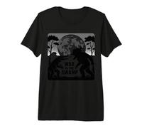 La Guerre dans Les Marais Alligator Boop, Le Bigfoot cracheur de feu T-Shirt Haut de Gamme