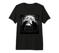 La Guerre dans Les Marais Alligator Boop, Le Bigfoot cracheur de feu T-Shirt Haut de Gamme