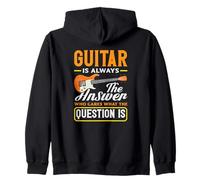 La Guitare est Toujours la réponse, Quelle Que Soit la Question des Musiciens Sweat à Capuche