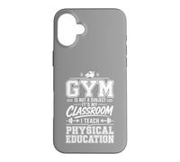 La Gym Vintage n'est Pas Une matière. Professeur d'éducation Physique Coque pour iPhone 16 Plus