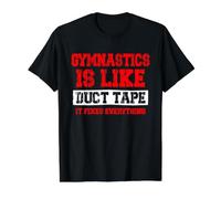 La Gymnastique, C'est comme du Ruban adhésif : Elle corrige Tout ce Qui est drôle T-Shirt Graphique avec Valeur, Homme, Noir, XL